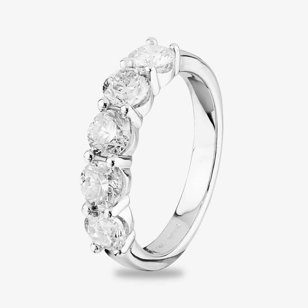 T. H. Baker 18ct White Gold 2.00ct Diamond Five Stone Ring TH010325112138
