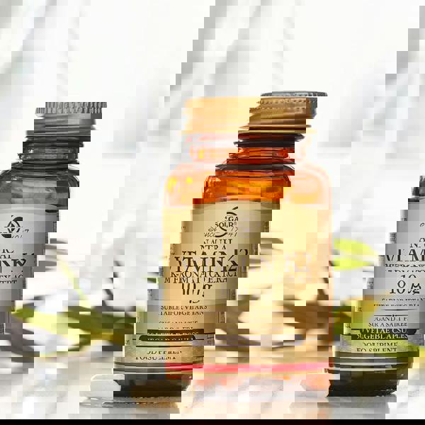 Solgar Vitamins Natural Vitamin K2 (MK-7) 100 µg Vegetable Capsules x 50 - Additional 4