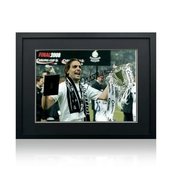 Jonathan Woodgate Signed Tottenham Hotspur Image Deluxe Mount Frame