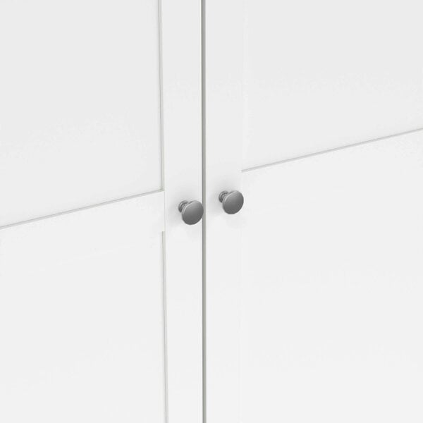 Wyld Haus Cherryfern White Wooden Wardrobe 4 Frame Doors