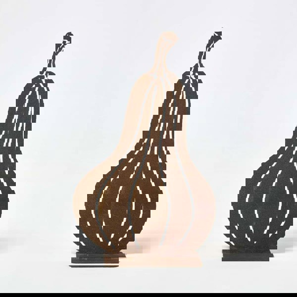 HOMESCAPES Steel Pumpkin & Squash Garden Ornaments, Set of 2