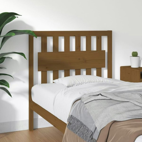 Berkfield Bed Headboard Honey Brown 95.5x4x100 cm Solid Wood Pine