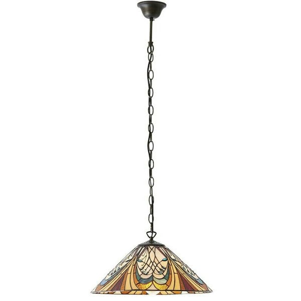 Tiffany Glass Hanging Ceiling Pendant Light Bronze Chain Down Lamp Shade i00121 Loops