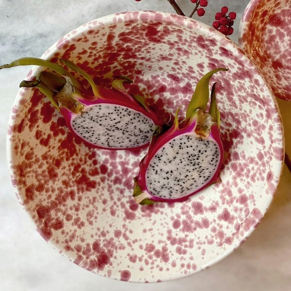 Hot Pottery Salad Bowl Cranberry