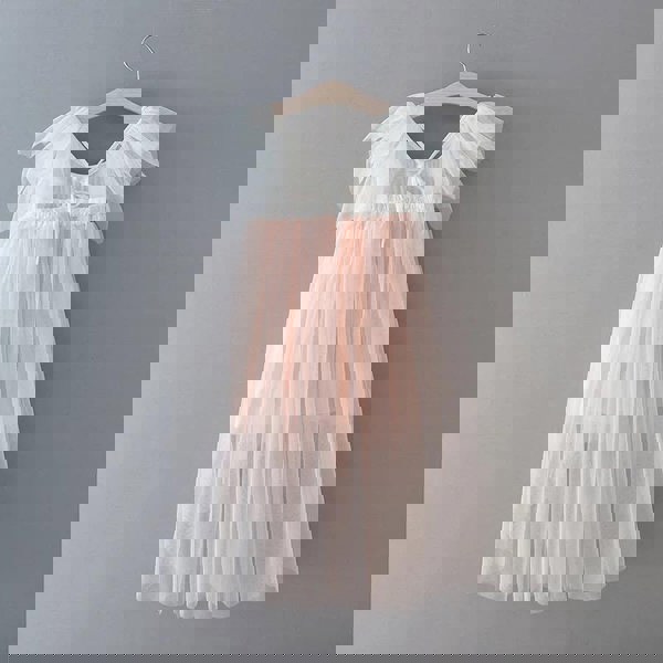 Rear of Baby Bohemian Serendipity Dress in blush