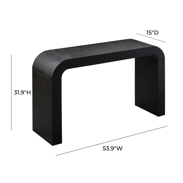 Furniture Edit Hump Black Console Table