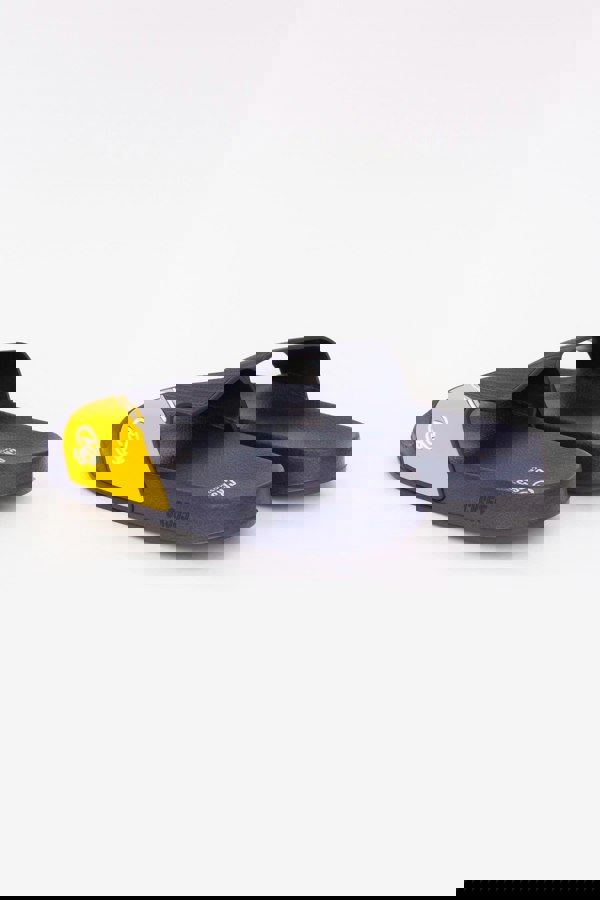 Crosshatch Ventamoore Sliders Navy/Yellow