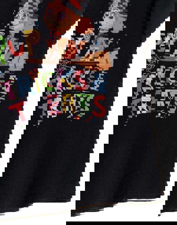 Paw Patrol Girls Black Trick Or Treats Short Sleeved T-Shirt