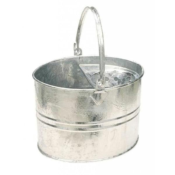 Groundsman Galvanised Mop Bucket - Silver - 