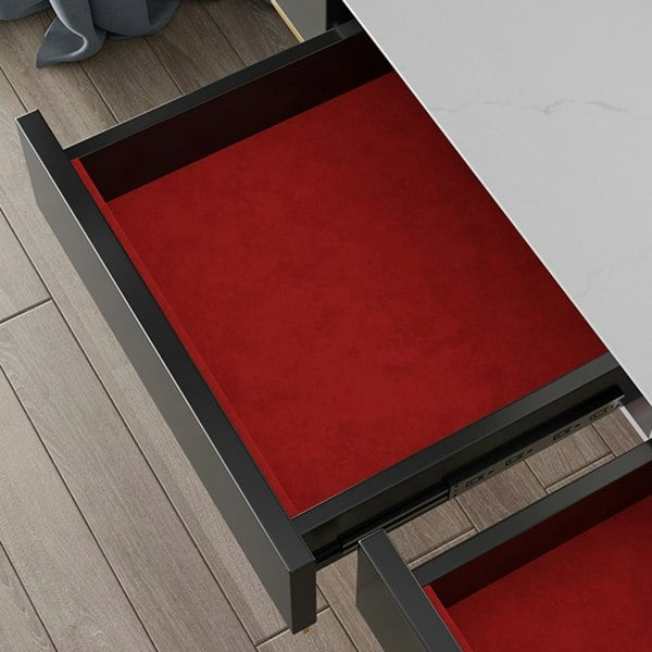 Ivoree Dressing Table With Drawers, Wood-Weilai Concept-Weilai Concept