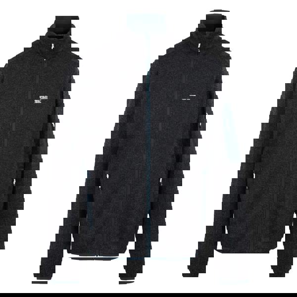 Regatta Mens Newhill Marl Full Zip Fleece Jacket - Navy