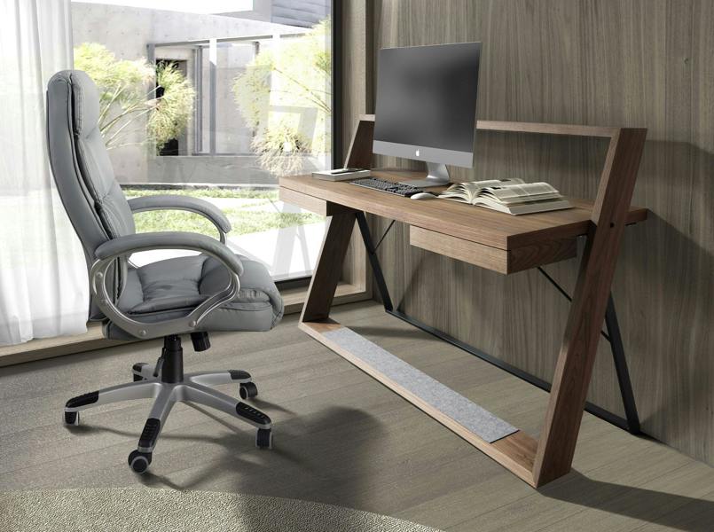 Angel Cerdá Swivel office chair in grey leatherette 4154