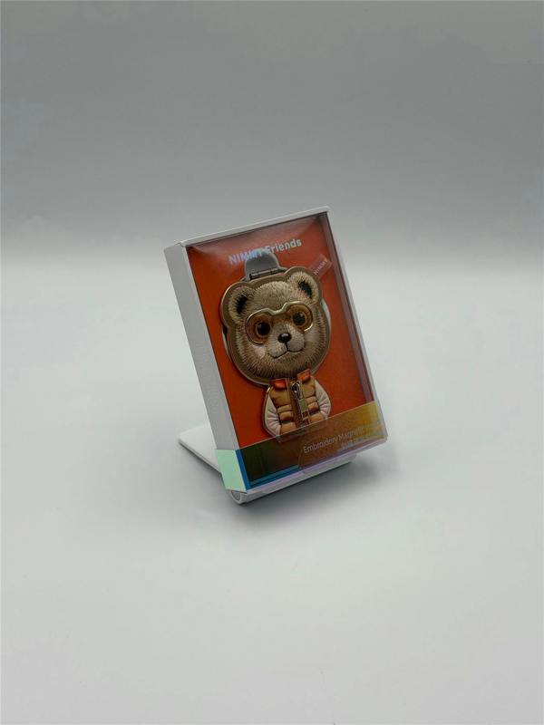 Nimmy Friends Nimmy Cool & Cute 2.0 Brown Bear Embroidery Magnetic Stand with MagSafe Brown - N-KM-BSZJ-11-B