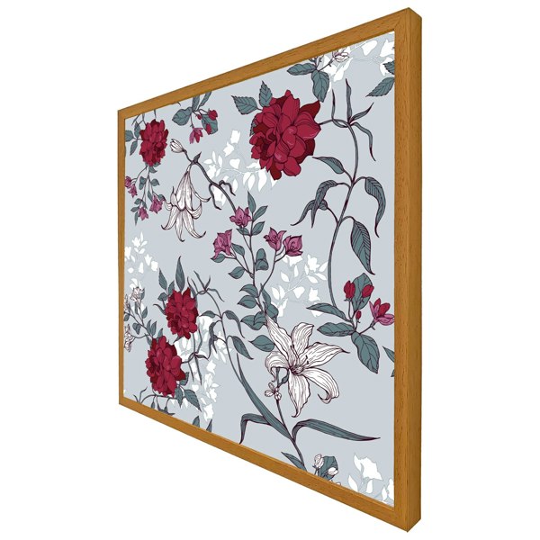 Benjamin Tate Design Red & white winter floral (Picture Frame)