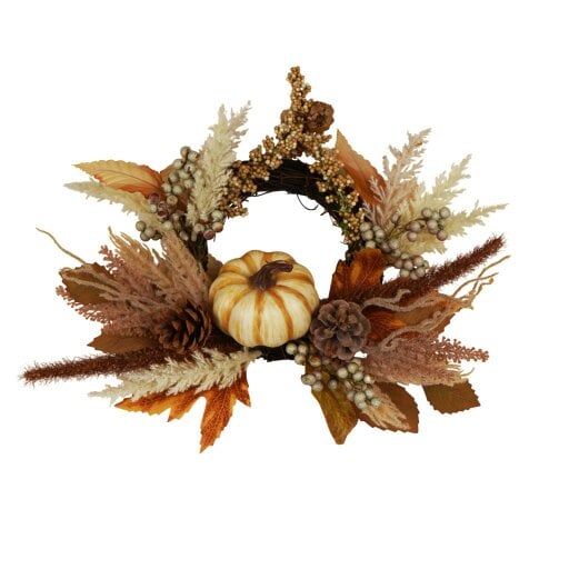 Country Living Neutral Pumpkin Mini Wreath