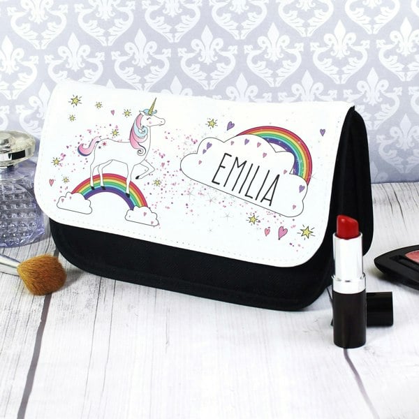 Personalised Memento Company Personalised Unicorn Make Up Bag