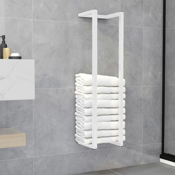Berkfield Towel Rack White 25x20x95 cm Steel