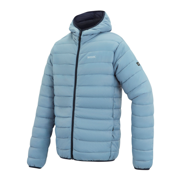 Regatta Mens Marizion Baffled Hooded Padded Jacket - Dusky Blue
