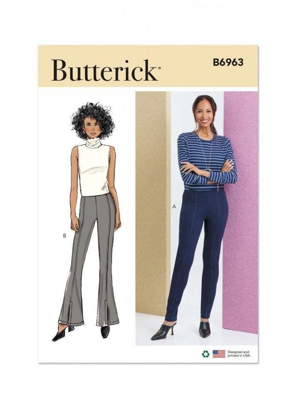 Butterick Sewing Pattern 6963, Trousers for Women, D5 (4-6-8-10-12) - Easy