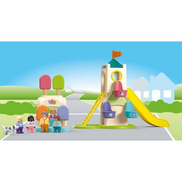 Playmobil JUNIOR: Adventure Tower with Ice Cream Booth - 71703 Playset