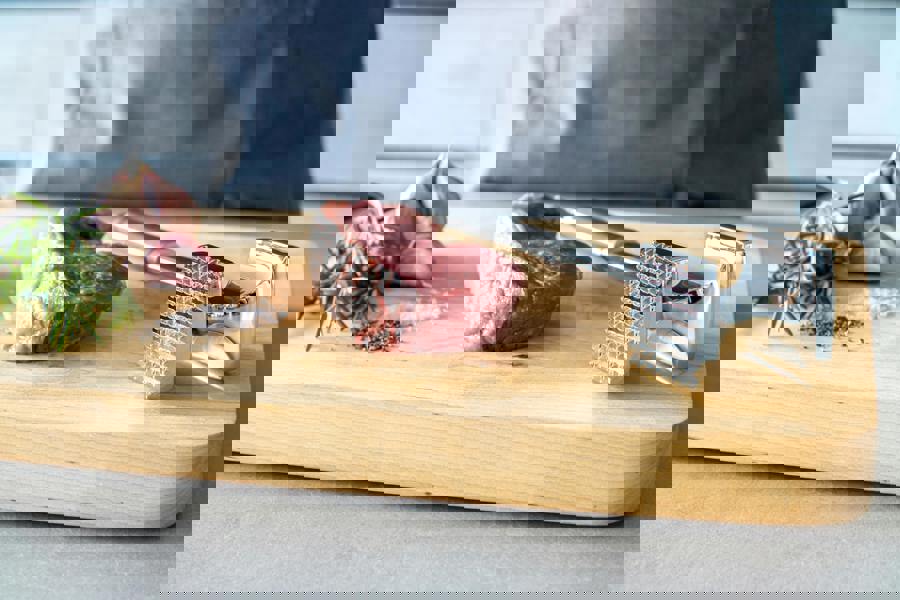 KitchenCraft Oval Handled Professional Meat Tenderiser Hammer, 29cm