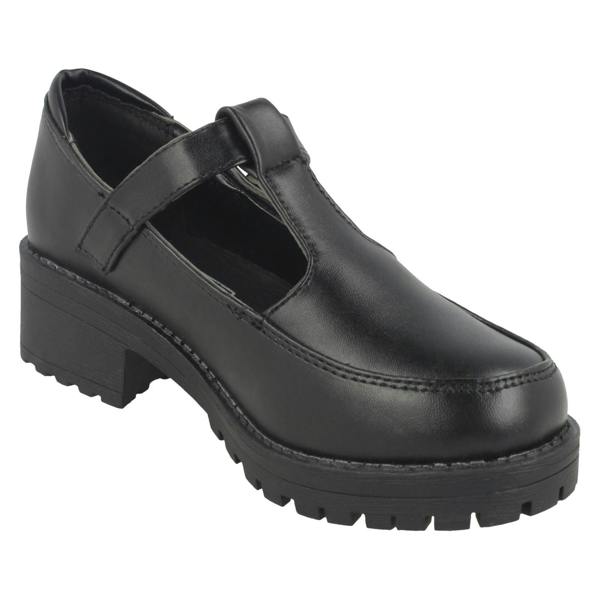 Cool For School Girls Cool For School Mid Heel T-Bar School Shoes