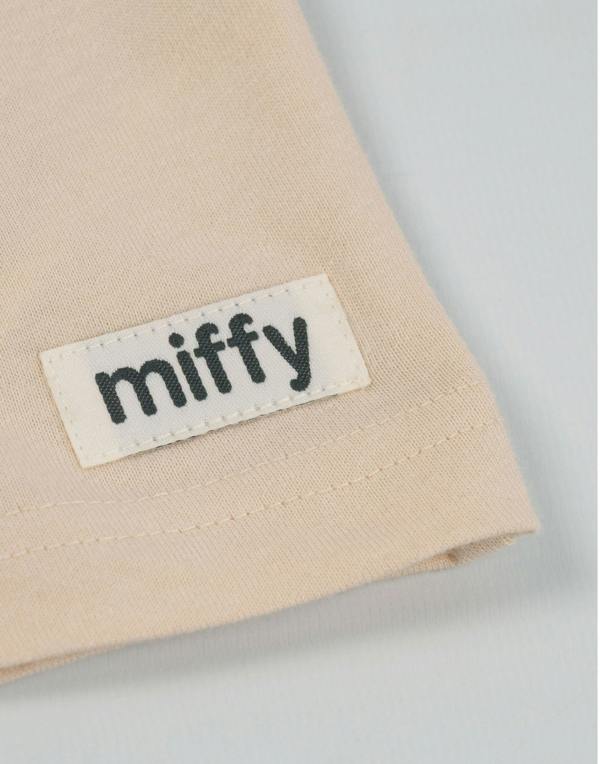 Miffy Girls Beige Character Face Short Sleeved T-Shirt