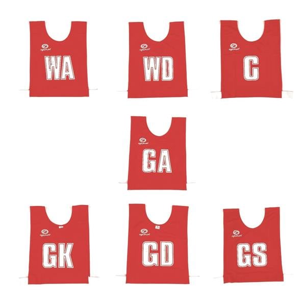 Netball Training Bibs – 7 Pack, Junior & Senior - Optimum