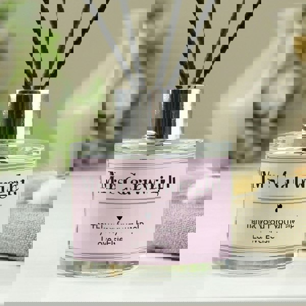 Personalised Memento Company Personalised Classic Pink Reed Diffuser