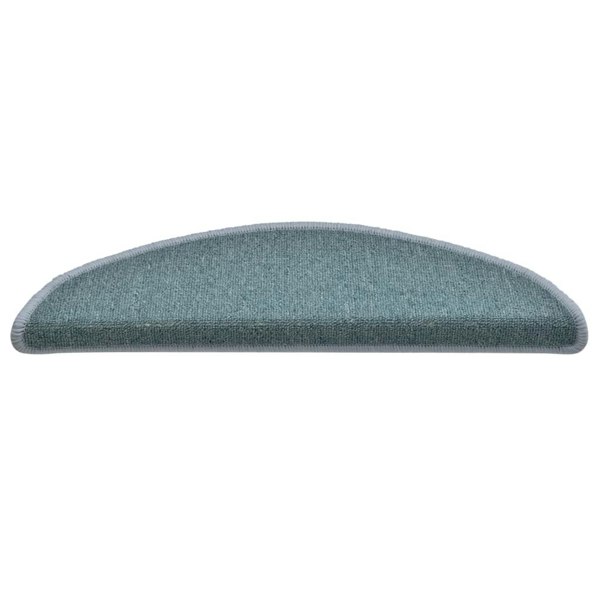 Berkfield Carpet Stair Treads 15 pcs Blue 56x17x3 cm