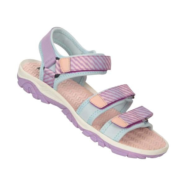 Mountain Warehouse Childrens/Kids 3 Touch Fastening Strap Sandals - Purple - 