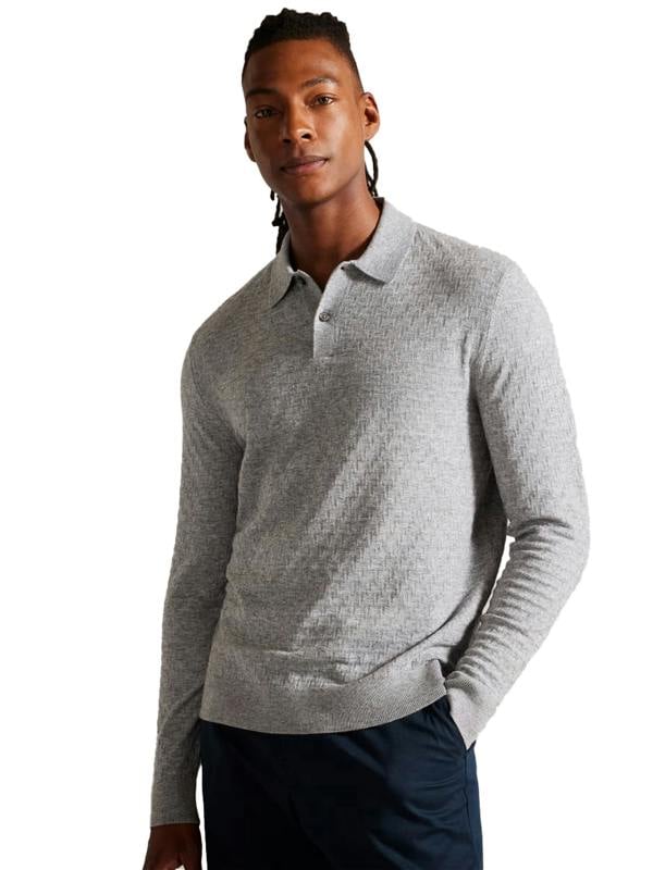 TB_POLO_MORAR Copy of Ted Baker | Mens Knitted Polo Shirt - Morar TED BAKER RAWDENIM
