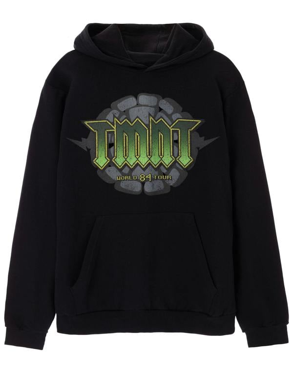 Teenage Mutant Ninja Turtles Mens Black World 84 Tour Hoodie