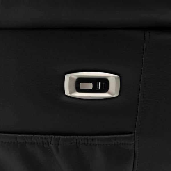 Furnishings For Less Arlo Leather Like 3 Seater Electric Reclining Sofa With USB + Drinks Tray