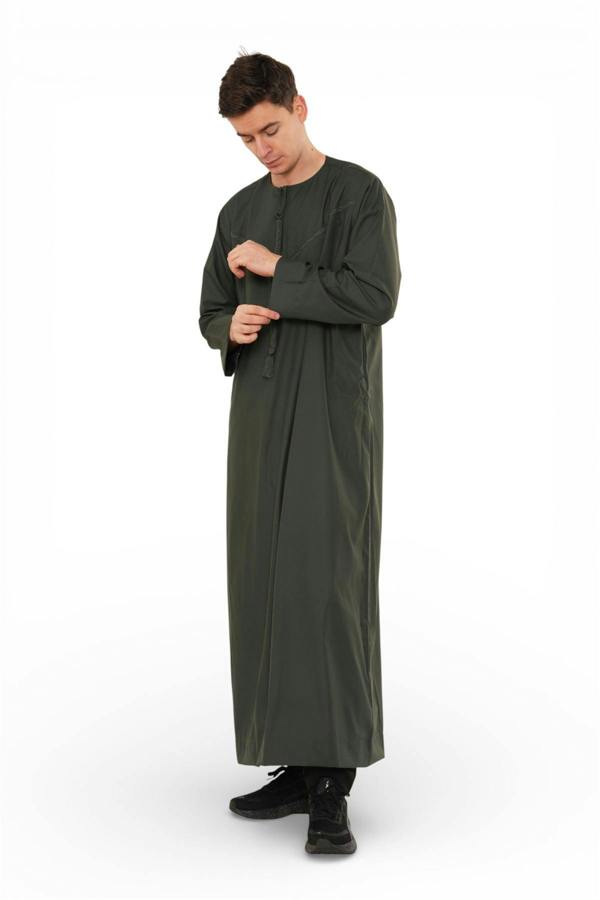 Infinity Leather Men's Ramadan Eid Moroccan Jubba Robe Djellaba Thobe - TT-008