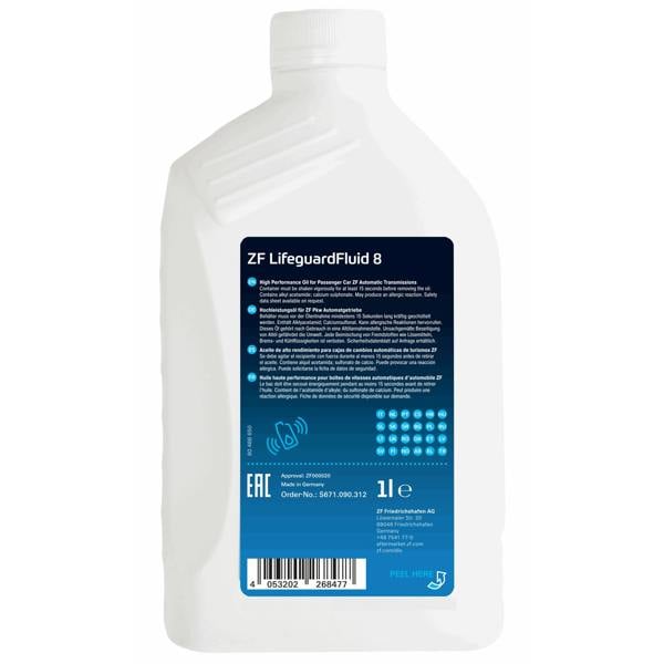 ZF Genuine Life Guard 8 Speed Automatic Transmission Fluid 8HP ATF ZF TE-ML 11 1L