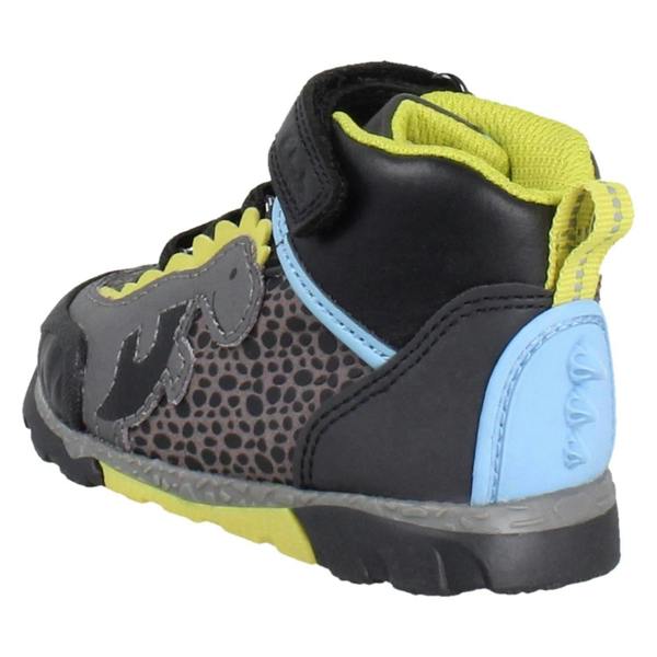 Clarks Boys Clarks Dinosaur Design Hi Top Trainers Steggy2 Tri T