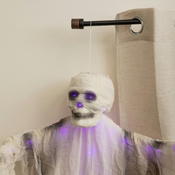 Samuel Alexander 1.47m Light Up Hanging Halloween Mummy with Purple LEDs