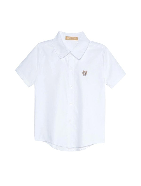 BALOU Kids Unisex Short Sleeve Shirt - White