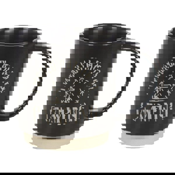 Serano I Would Rather Be Camping Mug with 3-in-1 Spork