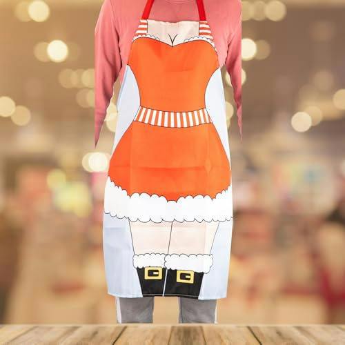 Adult Santa Lady Christmas Apron for Baking, Cooking and Festive Kitchen Hosting image 5