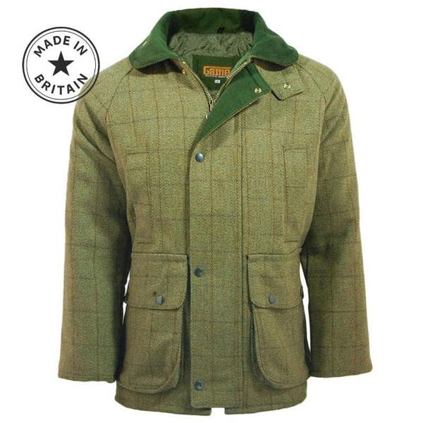 Mens Game Derby Tweed jacket with quilted lining, beautifully made in Britain