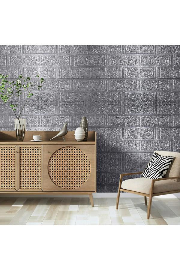 Living and Home 15PCS Self-Adhesive 3D Wall Panels Wallpaper with Brick Effect