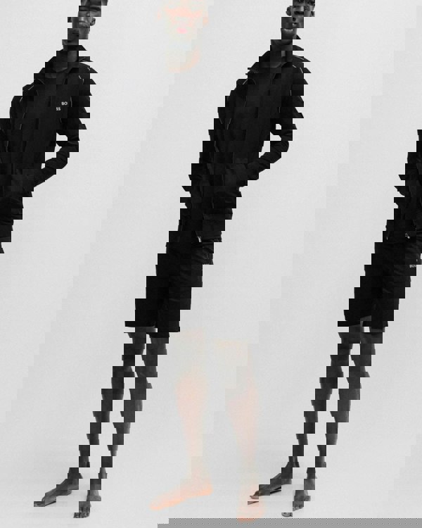 BOSS Orange Mix & Match Mens Stretch-Cotton Regular Fit T-Shirt with Logo Detail NOS - Black 001