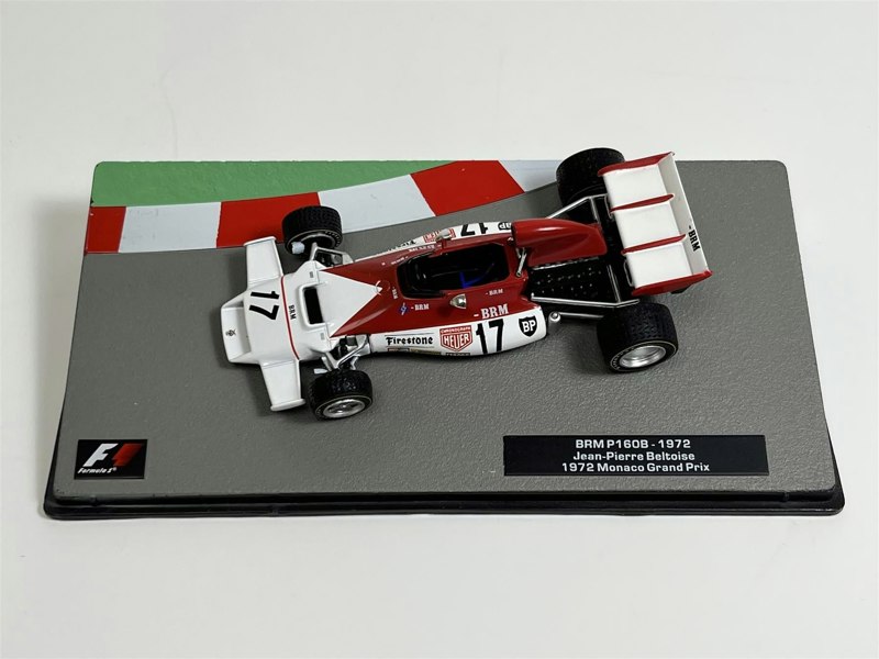 F1 Collection Jean Pierre Beltoise BRM P160B 1972 Monaco Grand Prix 1:43 Scale