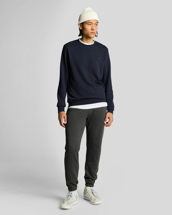 Lyle & Scott Superfine Crew Neck Sweatshirt - Z271 Dark Navy