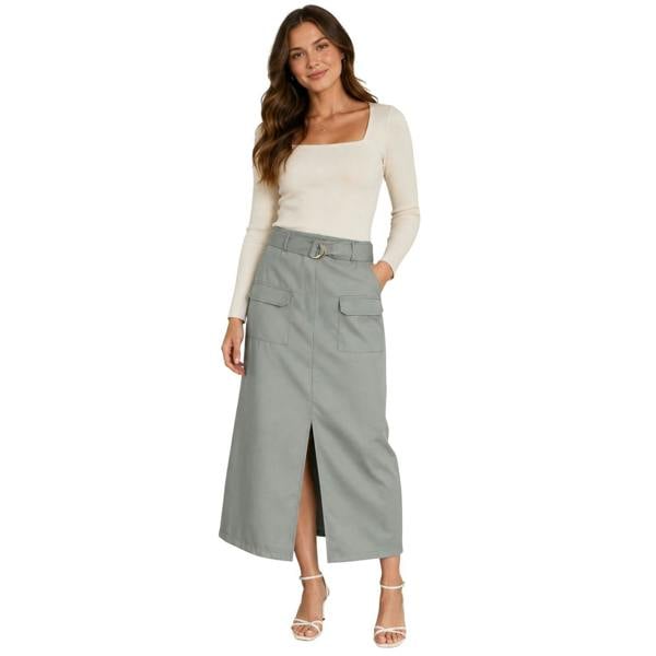 Vero Moda Womens/Ladies Tanne Pencil Skirt - Balsam Green - 