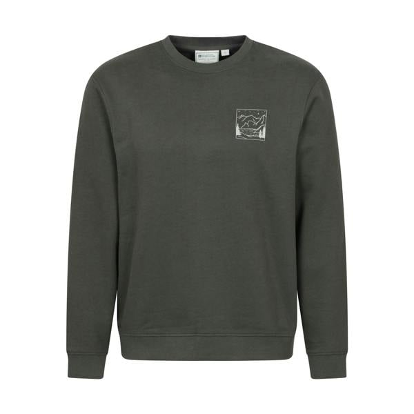 Mountain Warehouse Mens Scene Sweatshirt - Khaki Green