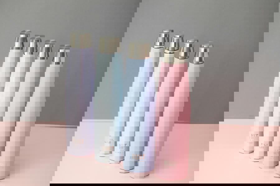 Built New York BUILT Apex 540ml Insulated Water Bottle, BPA-Free 18/8 Stainless Steel - Iridescent Blue