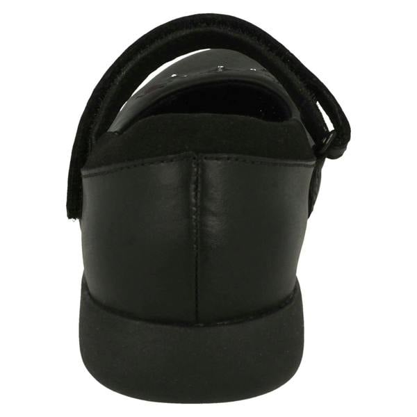 Clarks Girls Clarks Star Detailed School Shoes Etch Bright